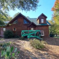 Log Home Surface Stripping And Staining In Jasper GA 48